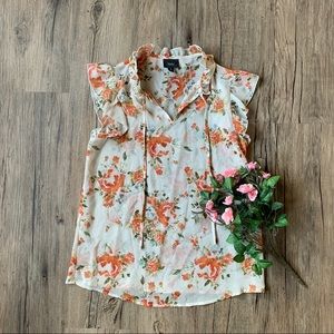 Mossimo | Target Floral Blouse
